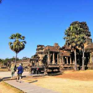 Angkor Wat mix temples photo tour Private [views from the top – guided tour] outside Angkor Wat walls