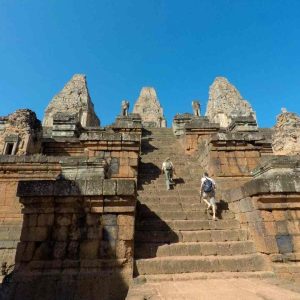 1-day Angkor Wat GRAND LOOP Private tour with air-con minivan [with the famous Banteay Srei temple] another view at Pre Rup