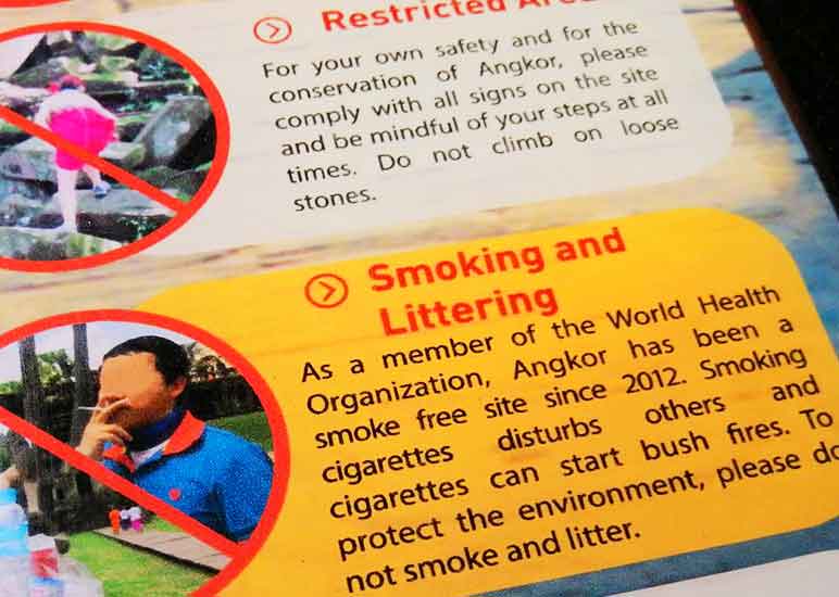 Angkor-Wat-Code-of-Conduct.-Prohibited-Areas.Smoking-and-Littering