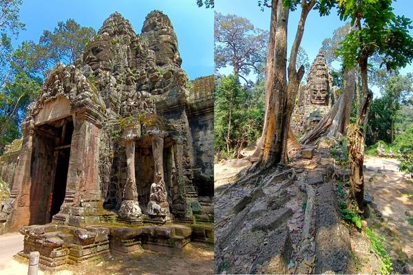 the small loop consists of Angkor Wat, Angkor Thom - the gate views