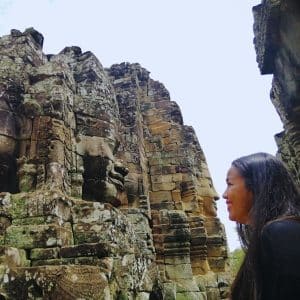 Angkor Wat and Angkor Thom tour - At Bayon temple