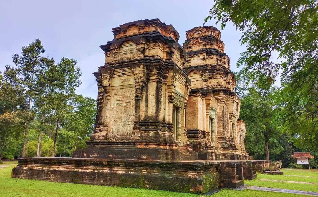 Central, North, and South Towers of Prasat Kravan Temple