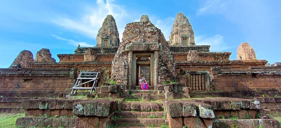 Pre Rup - A pyramid-shaped temple ideal for enjoying stunning sunsets over the rice fields and palm trees