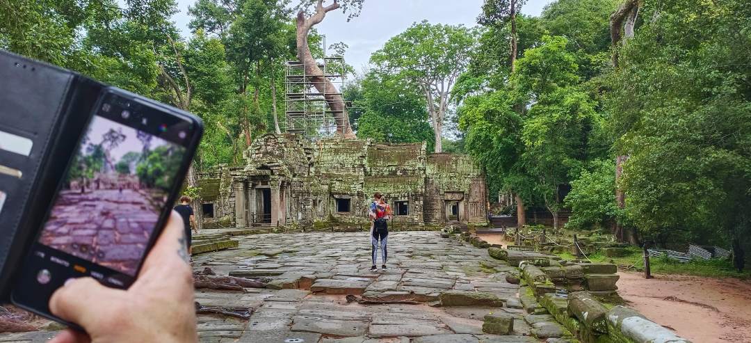 Ta Prohm Temple at Opening time