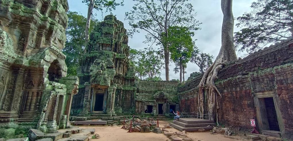 Visit the famous temple of Angkor Wat at sunrise and sunset