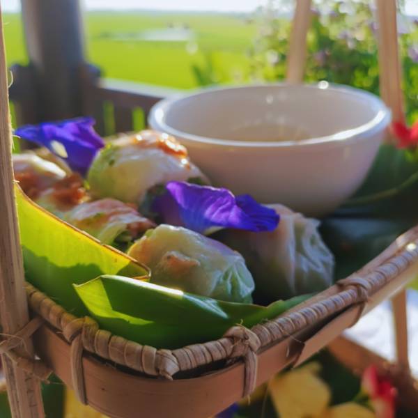 Sightseeing Siem Reap Tour - Fresh Khmer Spring Rolls Over Emerald Rice Paddies