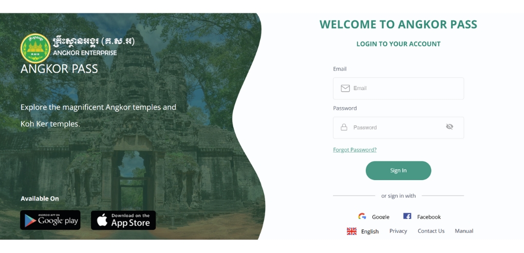 Buy Angkor Pass Online - Step 1 - Access the Official Portal (Avoid the Scam Sites) - Official ticket.angkorenterprise.gov.kh
