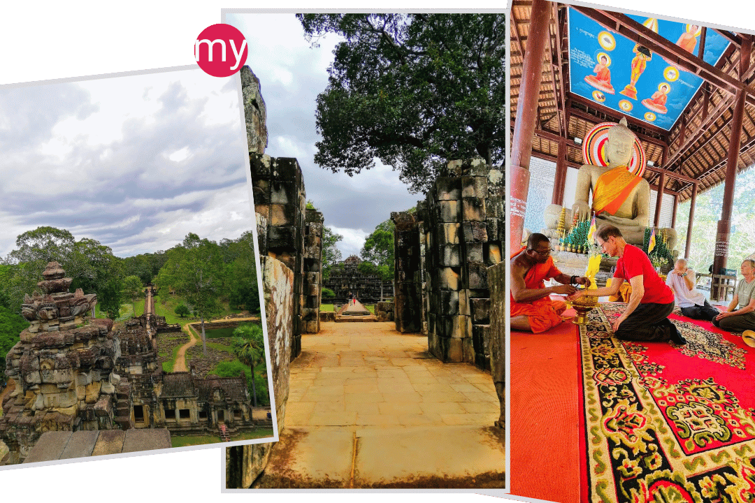 a sunrise tour that covers Angkor Wat and Ta Prohm with a sleeper bus to Siem Reap